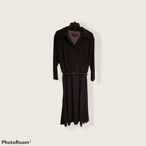 Jones new York black polka dot dress